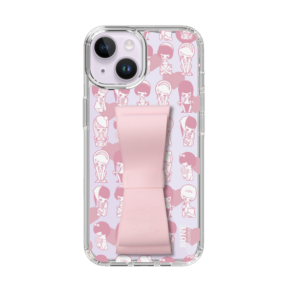 Slim Protection Case - STAND & RING RIBBON Sakura Pink［ Rune Naito - RUNE Girl Kids ］