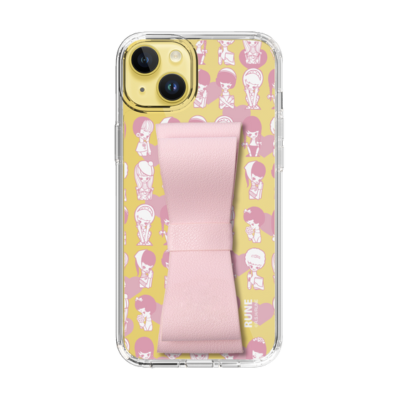 Slim Protection Case - STAND & RING RIBBON Sakura Pink［ Rune Naito - RUNE Girl Kids ］