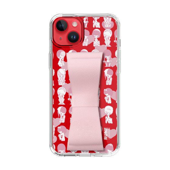 Slim Protection Case - STAND & RING RIBBON Sakura Pink［ Rune Naito - RUNE Girl Kids ］