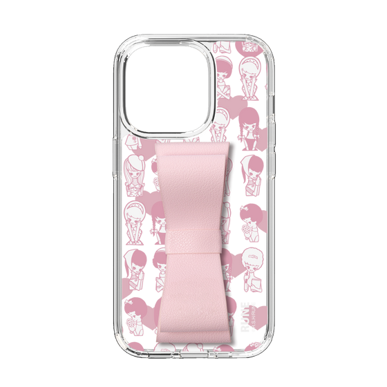 Slim Protection Case - STAND & RING RIBBON Sakura Pink［ Rune Naito - RUNE Girl Kids ］