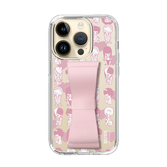 Slim Protection Case - STAND & RING RIBBON Sakura Pink［ Rune Naito - RUNE Girl Kids ］