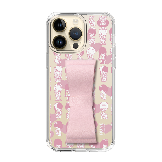 Slim Protection Case - STAND & RING RIBBON Sakura Pink［ Rune Naito - RUNE Girl Kids ］