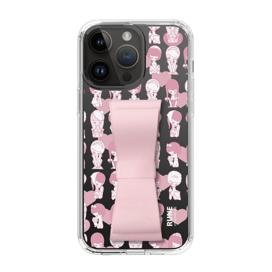 Slim Protection Case - STAND & RING RIBBON Sakura Pink［ Rune Naito - RUNE Girl Kids ］