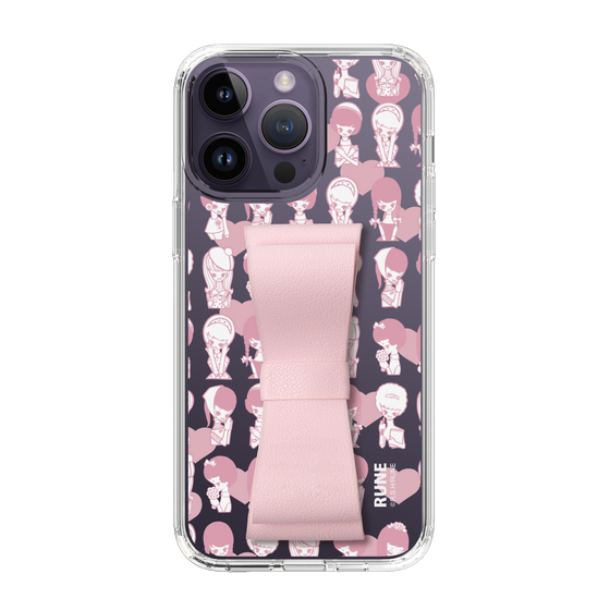 Slim Protection Case - STAND & RING RIBBON Sakura Pink［ Rune Naito - RUNE Girl Kids ］