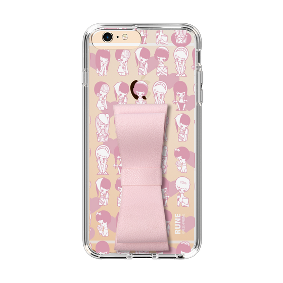 Slim Protection Case - STAND & RING RIBBON Sakura Pink［ Rune Naito - RUNE Girl Kids ］