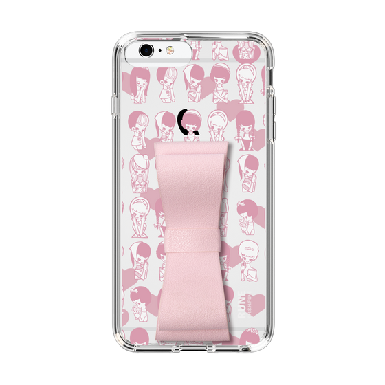 Slim Protection Case - STAND & RING RIBBON Sakura Pink［ Rune Naito - RUNE Girl Kids ］