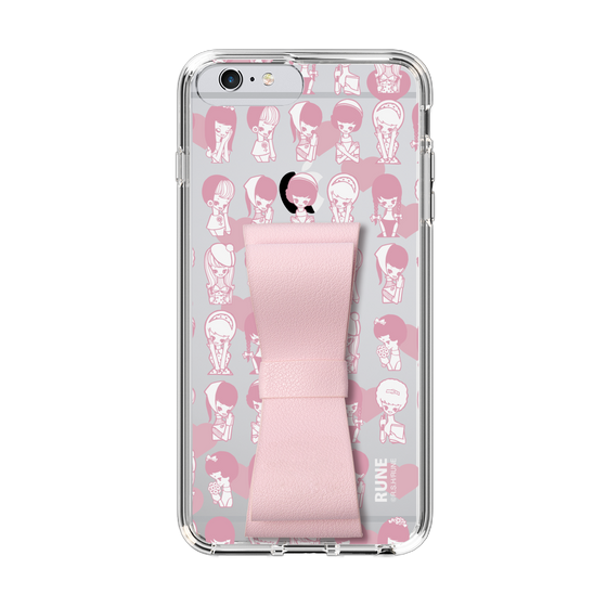 Slim Protection Case - STAND & RING RIBBON Sakura Pink［ Rune Naito - RUNE Girl Kids ］