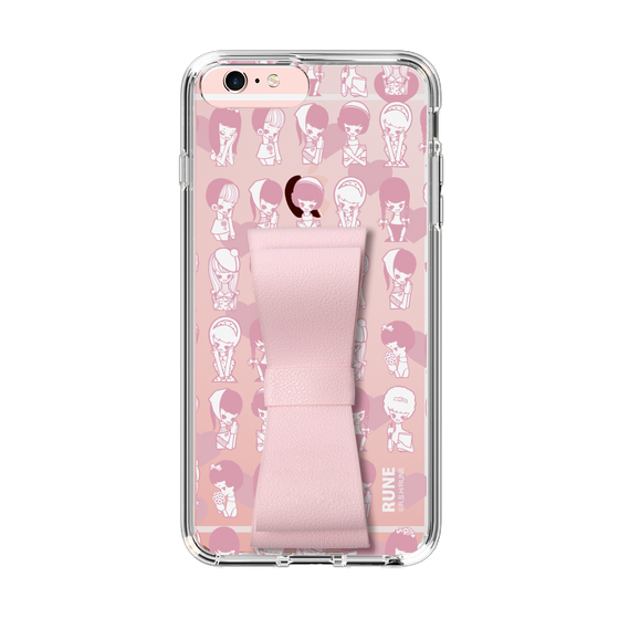 Slim Protection Case - STAND & RING RIBBON Sakura Pink［ Rune Naito - RUNE Girl Kids ］