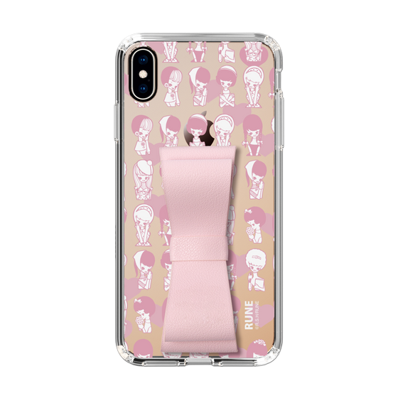 Slim Protection Case - STAND & RING RIBBON Sakura Pink［ Rune Naito - RUNE Girl Kids ］