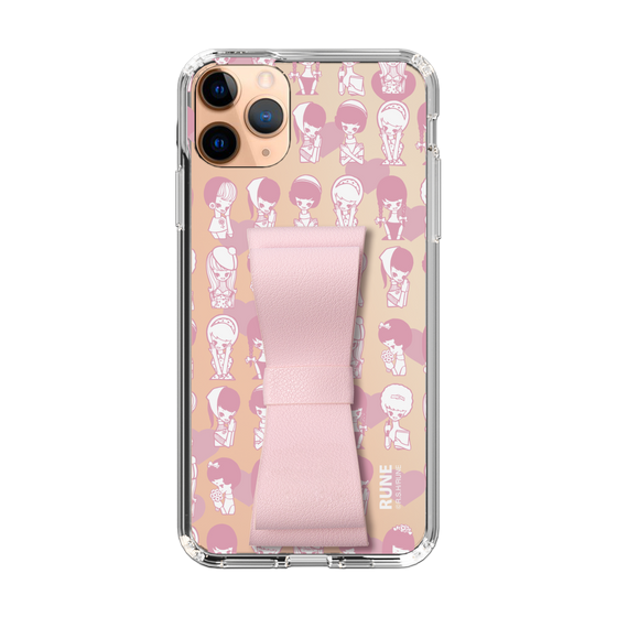 Slim Protection Case - STAND & RING RIBBON Sakura Pink［ Rune Naito - RUNE Girl Kids ］