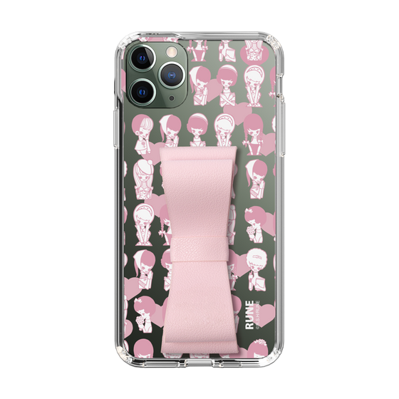 Slim Protection Case - STAND & RING RIBBON Sakura Pink［ Rune Naito - RUNE Girl Kids ］