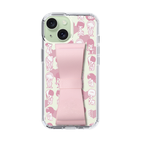 Slim Protection Case - STAND & RING RIBBON Sakura Pink［ Rune Naito - RUNE Girl Kids ］