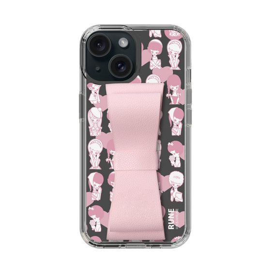Slim Protection Case - STAND & RING RIBBON Sakura Pink［ Rune Naito - RUNE Girl Kids ］