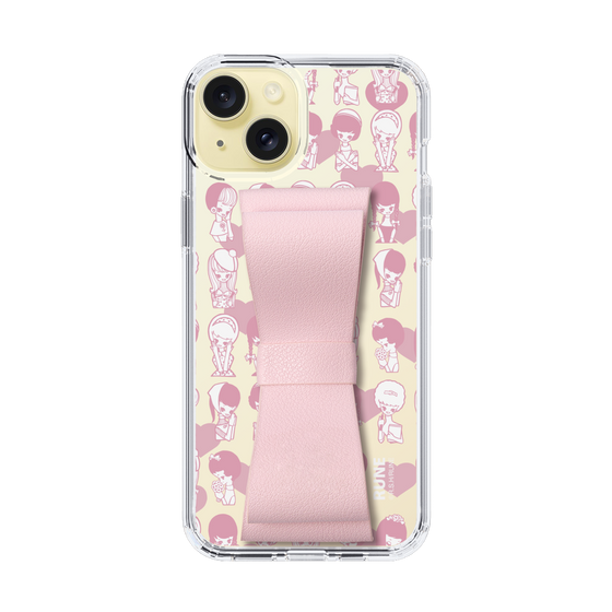 Slim Protection Case - STAND & RING RIBBON Sakura Pink［ Rune Naito - RUNE Girl Kids ］
