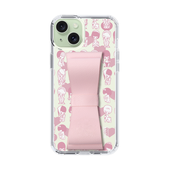 Slim Protection Case - STAND & RING RIBBON Sakura Pink［ Rune Naito - RUNE Girl Kids ］