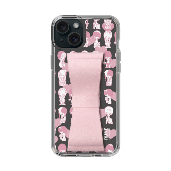 Slim Protection Case - STAND & RING RIBBON Sakura Pink［ Rune Naito - RUNE Girl Kids ］