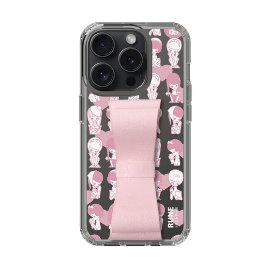 Slim Protection Case - STAND & RING RIBBON Sakura Pink［ Rune Naito - RUNE Girl Kids ］