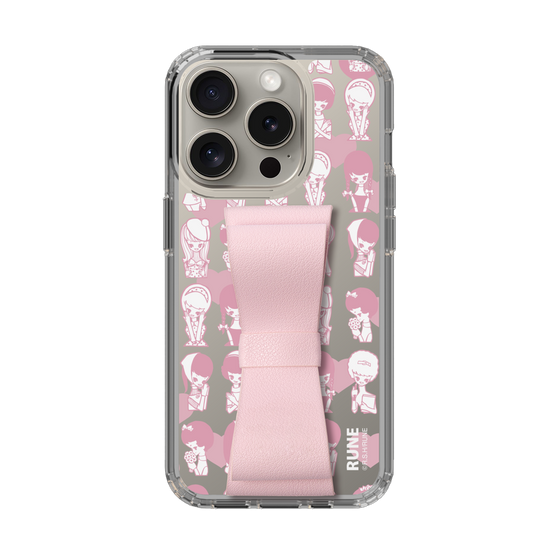 Slim Protection Case - STAND & RING RIBBON Sakura Pink［ Rune Naito - RUNE Girl Kids ］