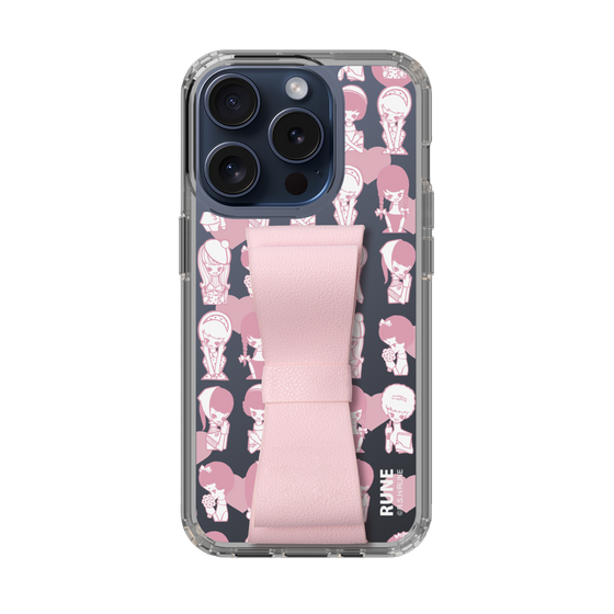 Slim Protection Case - STAND & RING RIBBON Sakura Pink［ Rune Naito - RUNE Girl Kids ］