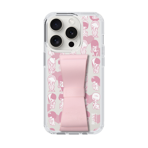 Slim Protection Case - STAND & RING RIBBON Sakura Pink［ Rune Naito - RUNE Girl Kids ］