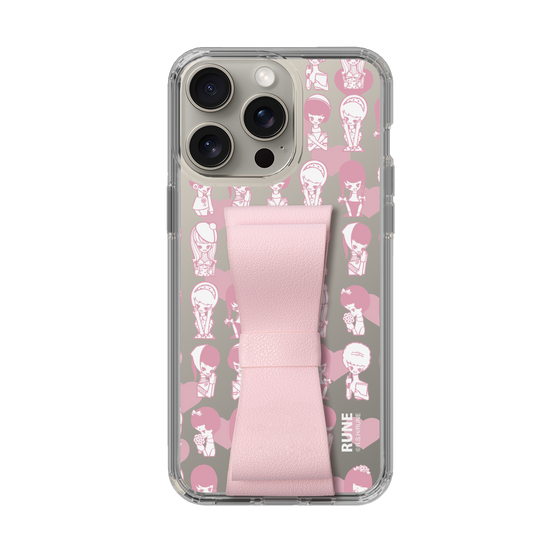 Slim Protection Case - STAND & RING RIBBON Sakura Pink［ Rune Naito - RUNE Girl Kids ］