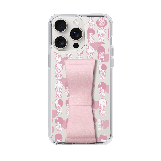 Slim Protection Case - STAND & RING RIBBON Sakura Pink［ Rune Naito - RUNE Girl Kids ］