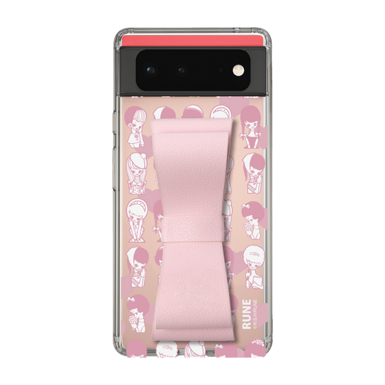 Slim Protection Case - STAND & RING RIBBON Sakura Pink［ Rune Naito - RUNE Girl Kids ］