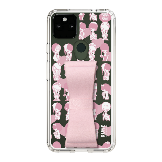 Slim Protection Case - STAND & RING RIBBON Sakura Pink［ Rune Naito - RUNE Girl Kids ］