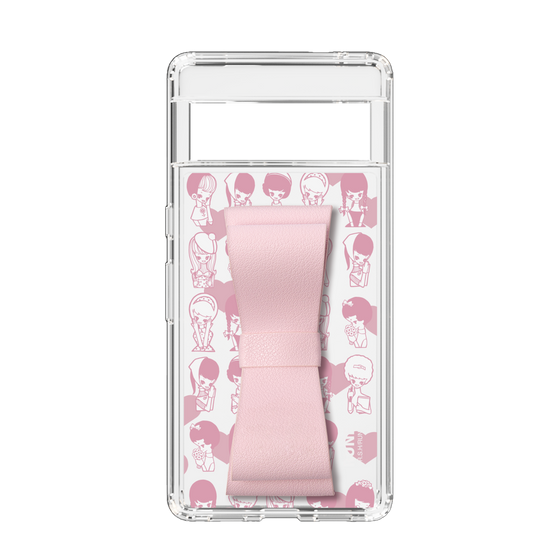 Slim Protection Case - STAND & RING RIBBON Sakura Pink［ Rune Naito - RUNE Girl Kids ］