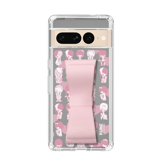 Slim Protection Case - STAND & RING RIBBON Sakura Pink［ Rune Naito - RUNE Girl Kids ］