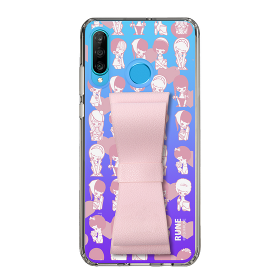 Slim Protection Case - STAND & RING RIBBON Sakura Pink［ Rune Naito - RUNE Girl Kids ］