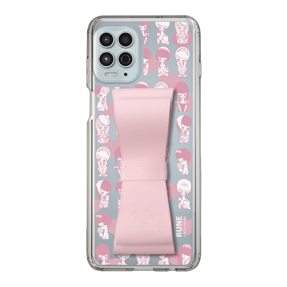 Slim Protection Case - STAND & RING RIBBON Sakura Pink［ Rune Naito - RUNE Girl Kids ］