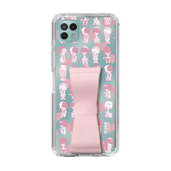 Slim Protection Case - STAND & RING RIBBON Sakura Pink［ Rune Naito - RUNE Girl Kids ］
