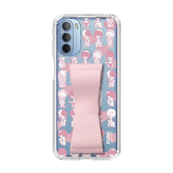 Slim Protection Case - STAND & RING RIBBON Sakura Pink［ Rune Naito - RUNE Girl Kids ］
