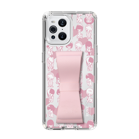 Slim Protection Case - STAND & RING RIBBON Sakura Pink［ Rune Naito - RUNE Girl Kids ］