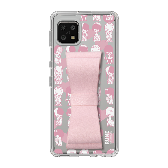 Slim Protection Case - STAND & RING RIBBON Sakura Pink［ Rune Naito - RUNE Girl Kids ］