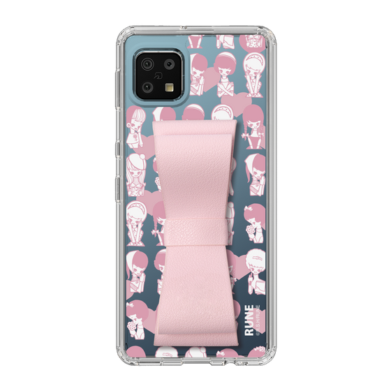 Slim Protection Case - STAND & RING RIBBON Sakura Pink［ Rune Naito - RUNE Girl Kids ］