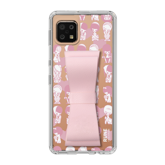 Slim Protection Case - STAND & RING RIBBON Sakura Pink［ Rune Naito - RUNE Girl Kids ］
