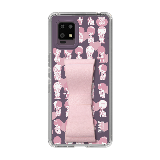 Slim Protection Case - STAND & RING RIBBON Sakura Pink［ Rune Naito - RUNE Girl Kids ］