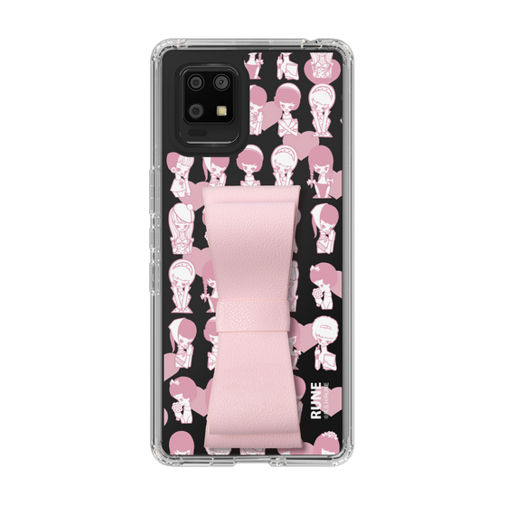 Slim Protection Case - STAND & RING RIBBON Sakura Pink［ Rune Naito - RUNE Girl Kids ］