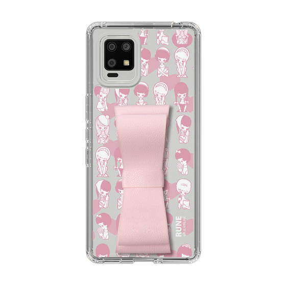 Slim Protection Case - STAND & RING RIBBON Sakura Pink［ Rune Naito - RUNE Girl Kids ］
