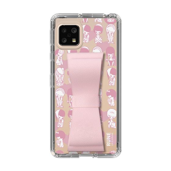 Slim Protection Case - STAND & RING RIBBON Sakura Pink［ Rune Naito - RUNE Girl Kids ］