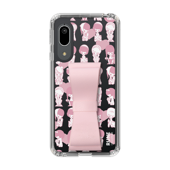 Slim Protection Case - STAND & RING RIBBON Sakura Pink［ Rune Naito - RUNE Girl Kids ］