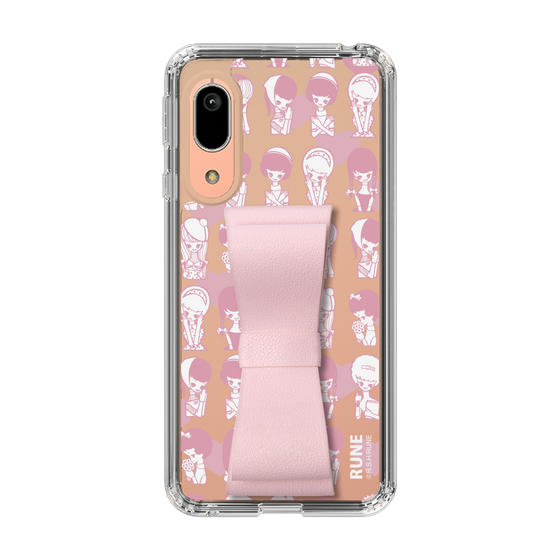 Slim Protection Case - STAND & RING RIBBON Sakura Pink［ Rune Naito - RUNE Girl Kids ］