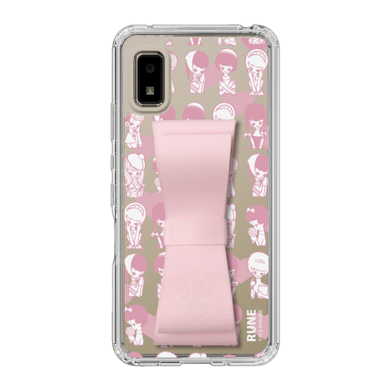 Slim Protection Case - STAND & RING RIBBON Sakura Pink［ Rune Naito - RUNE Girl Kids ］