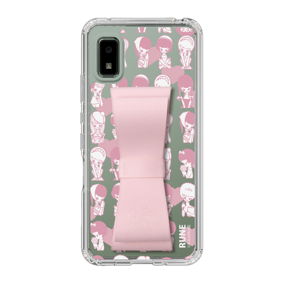 Slim Protection Case - STAND & RING RIBBON Sakura Pink［ Rune Naito - RUNE Girl Kids ］