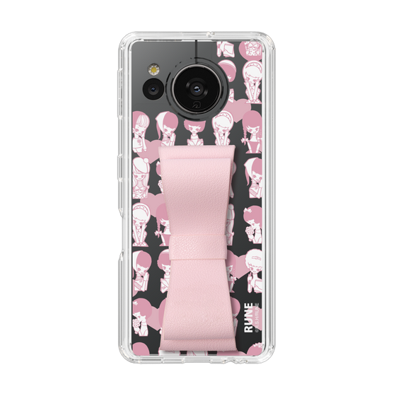 Slim Protection Case - STAND & RING RIBBON Sakura Pink［ Rune Naito - RUNE Girl Kids ］