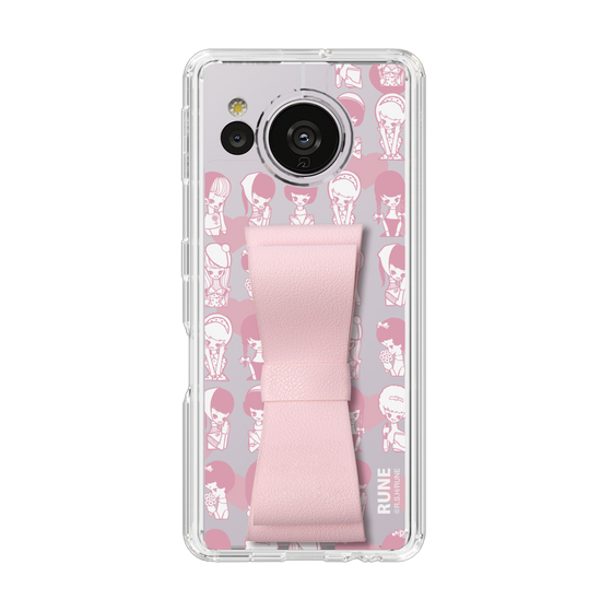 Slim Protection Case - STAND & RING RIBBON Sakura Pink［ Rune Naito - RUNE Girl Kids ］