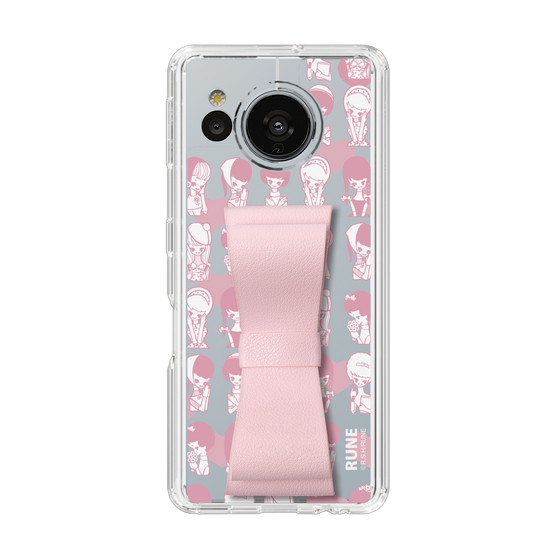 Slim Protection Case - STAND & RING RIBBON Sakura Pink［ Rune Naito - RUNE Girl Kids ］