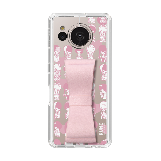 Slim Protection Case - STAND & RING RIBBON Sakura Pink［ Rune Naito - RUNE Girl Kids ］